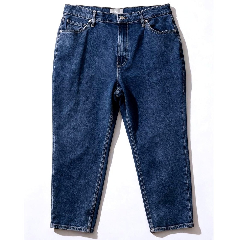 Everlane The Curvy Cheeky Jeans Women's 33 High Rise Straight Crop Denim NWT